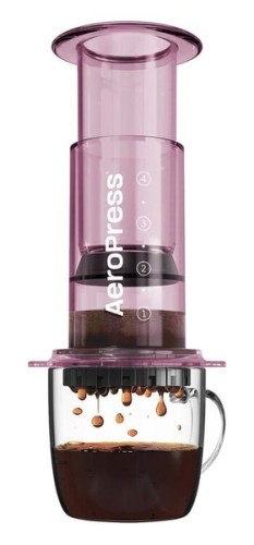 Przejdź do produktu Zestaw AeroPress Clear różowy - Zaparzacz do kawy