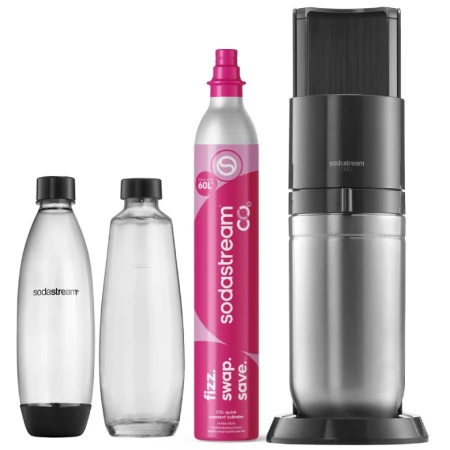 Saturator do wody gazowanej SodaStream Duo - Czarny zestaw startowy