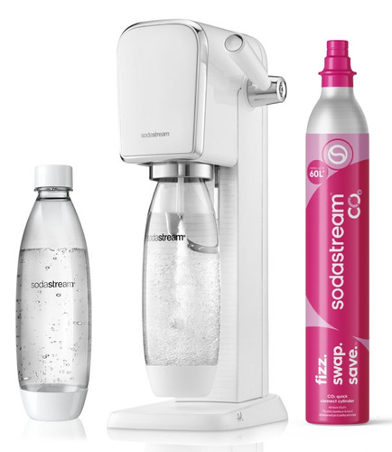 Przejdź do produktu Saturator do wody gazowanej SodaStream Art - Biały zestaw startowy