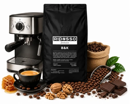 Riposso Exclusive B&amp;K 1kg 100% ARABICA - ŚWIEŻO PALONA