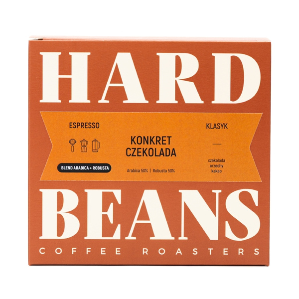 Hard Beans Konkret Czekolada Espresso Kawa ziarnista 250g
