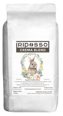 Riposso Crema Blend 1kg Kawa ziarnista Edycja Wielkanoc