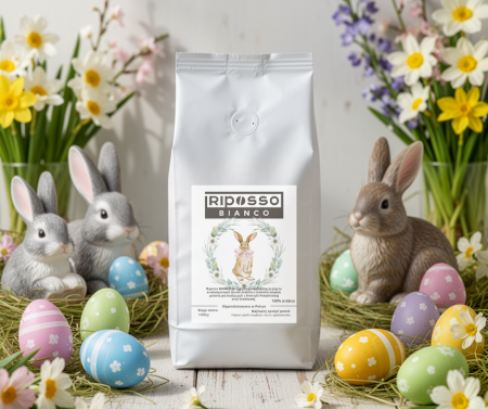 Riposso Bianco 1kg 100% ARABICA Kawa ziarnista Edycja Wielkanoc