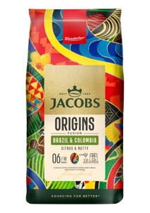 Jacobs Origins Fusion Brazil &amp; Colombia Kawa ziarnista 1kg