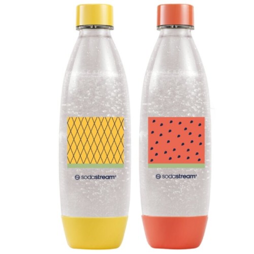 Przejdź do produktu Butelki SodaStream Fuse Water Pomelo 2x1L - Żółta i Koralowa