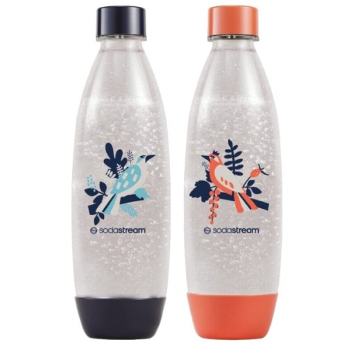 Przejdź do produktu Butelki SodaStream Fuse Birds 2x1L - Niebieska i koralowa