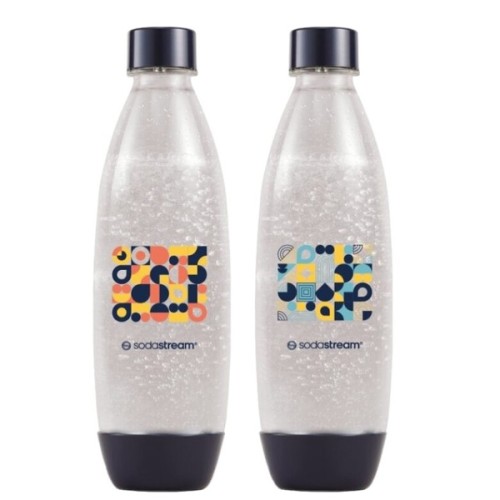 Przejdź do produktu Butelki SodaStream Fuse Bubble Mosaic 2x1L - Niebieskie