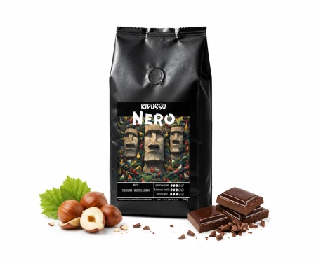 Riposso NERO 1kg kawa ziarnista 50% Arabica 50% Robusta