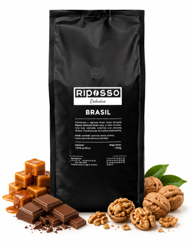 Przejdź do produktu Riposso Exclusive Brasil 1kg 100% ARABICA - ŚWIEŻO PALONA
