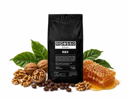 Riposso Exclusive B&amp;K 250g 100% ARABICA - ŚWIEŻO PALONA