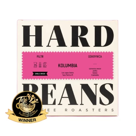 Hard Beans Kolumbia Los Lagos Gesha Taza Platino #1 Kawa ziarnista 200g