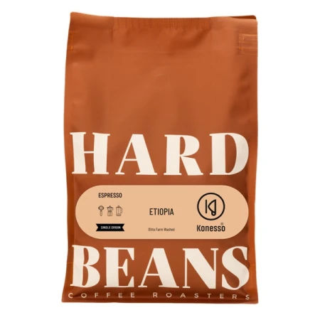 Hard Beans Etiopia Bitta Farm Espresso Kawa ziarnista 1kg