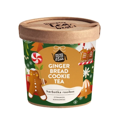Herbatka Brown House &amp; Tea Ginger Bread Cookie - Rooibos z cynamonem i kakaowcem 50g