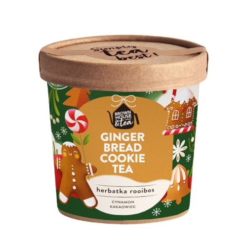 Przejdź do produktu Herbatka Brown House & Tea Ginger Bread Cookie - Rooibos z cynamonem i kakaowcem 50g
