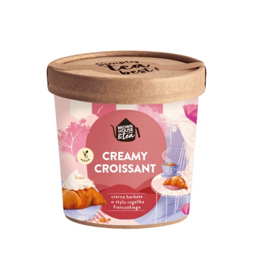 Przejdź do produktu Herbata czarna Brown House&Tea CREAMY CROISSANT - w stylu rogalika francuskiego 50g