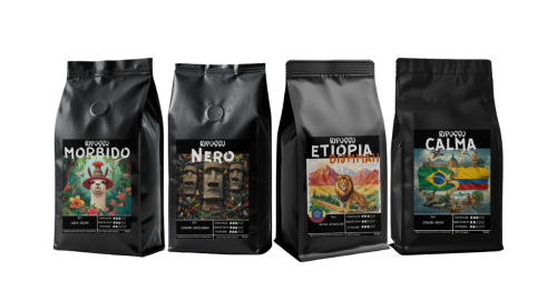 Przejdź do produktu Zestaw: Pakiet kaw RIPOSSO 4x1kg kawa ziarnista 