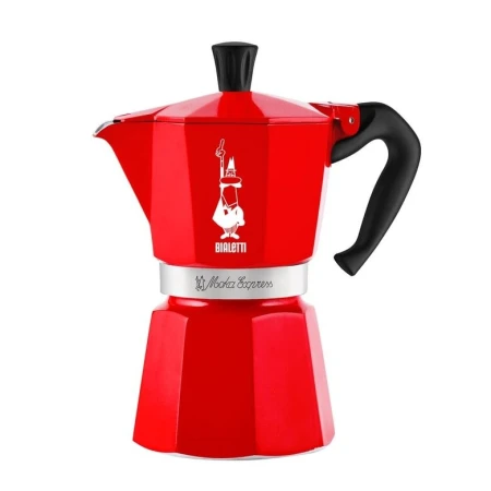 Kawiarka Bialetti Moka Express Nutcracker 6tz - Czerwona