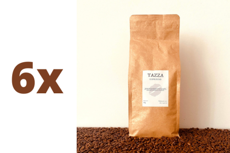 Zestaw: 6x TAZZA - ESPRESSO - kawa ziarnista 1kg