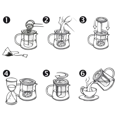 Dzbanek z zaparzaczem Finum Tea Control 800ml