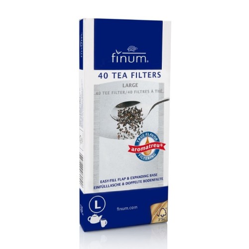 Przejdź do produktu Filtry do herbaty Finum Teaflip L 40 szt. - Białe