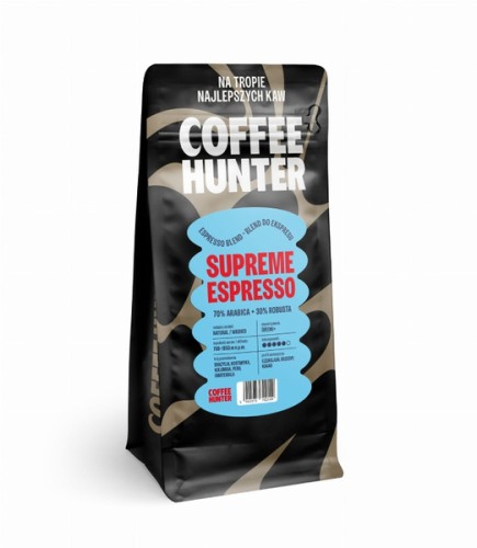 Przejdź do produktu Kawa ziarnista COFFEE HUNTER Espresso Supreme 250g