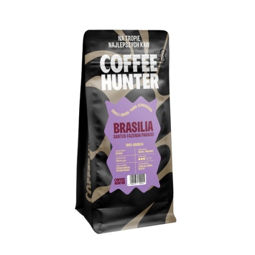 Przejdź do produktu Kawa ziarnista COFFEE HUNTER Brazylia Santos Fazenda Paraiso 250g
