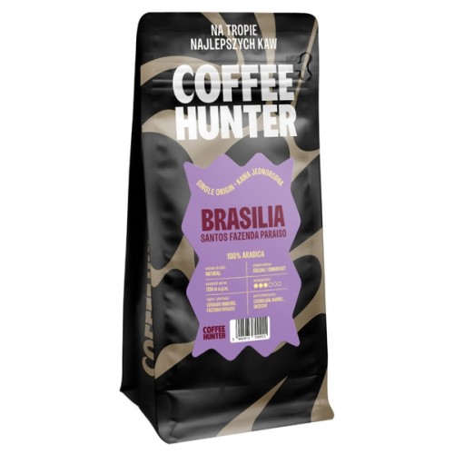 Przejdź do produktu Kawa ziarnista COFFEE HUNTER Brazylia Santos Fazenda Paraiso 1kg