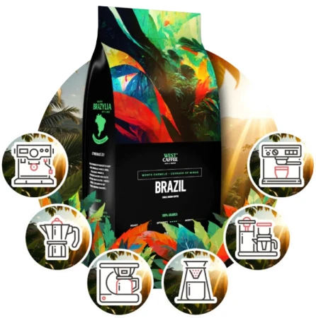 Kawa ziarnista West Caffee Brazylia 1 kg
