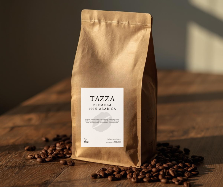 TAZZA - PREMIUM 100% arabica - kawa ziarnista 1kg