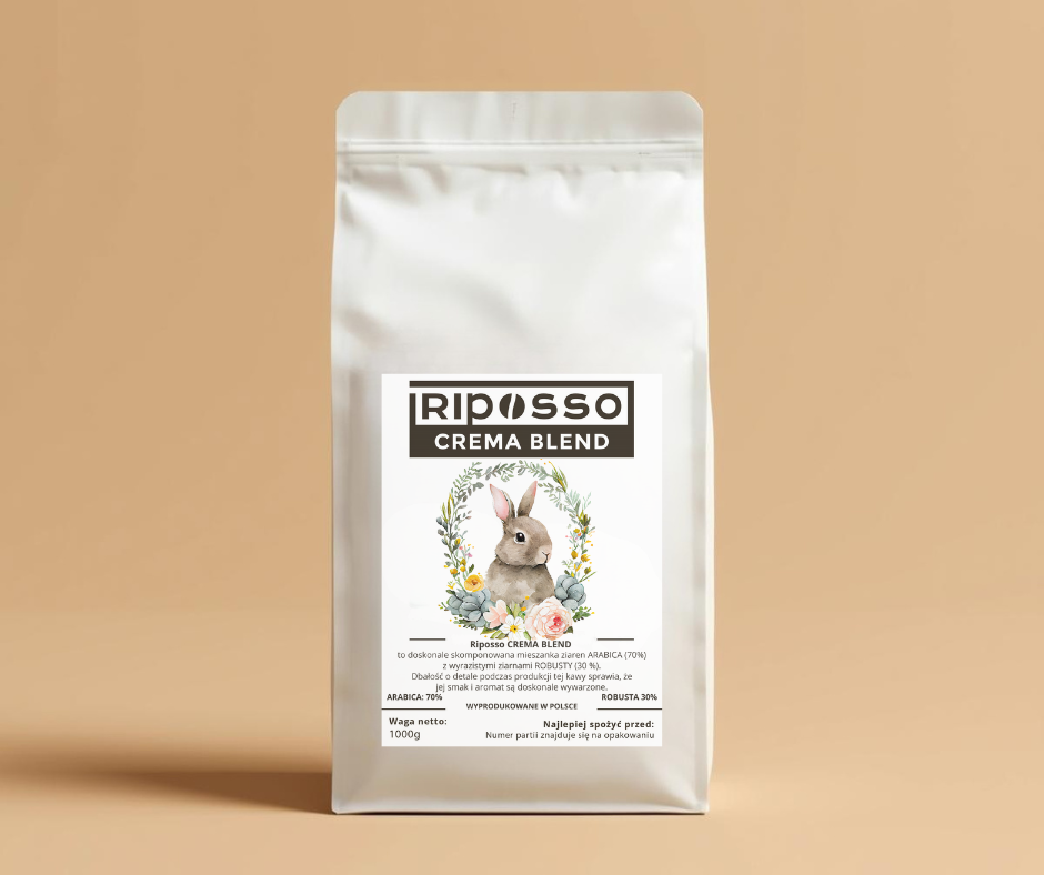Riposso Crema Blend 1kg Kawa ziarnista Edycja Wielkanoc