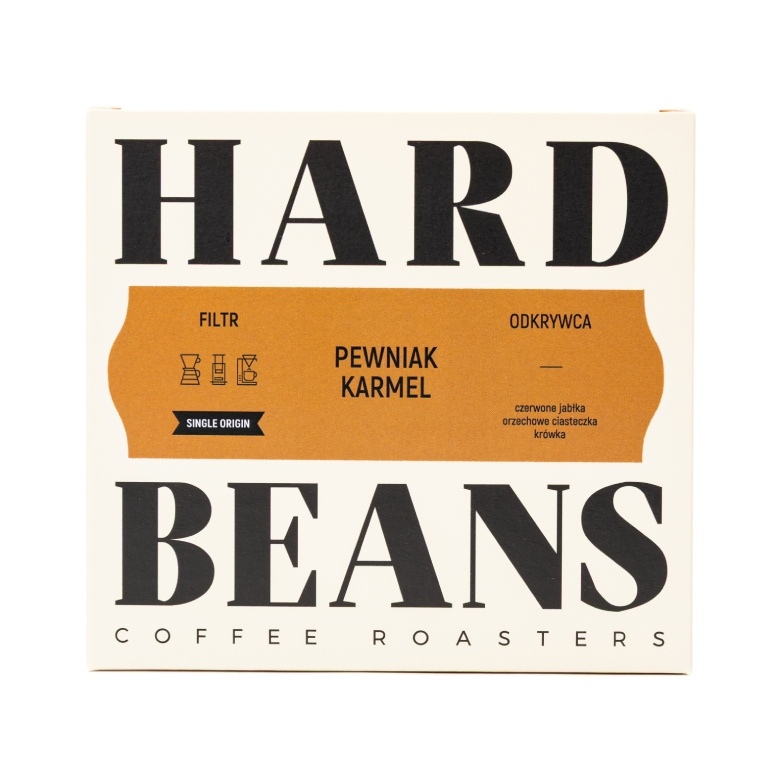 Hard Beans Pewniak Karmel Filtr Kawa ziarnista 250g