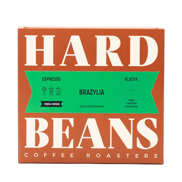 Hard Beans Brazylia Campo Das Vertentens Kawa ziarnista 250g