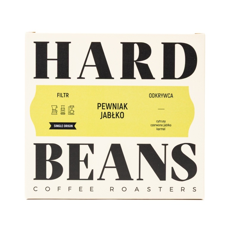 Hard Beans Pewniak Jabłko Filtr Kawa ziarnista 250g