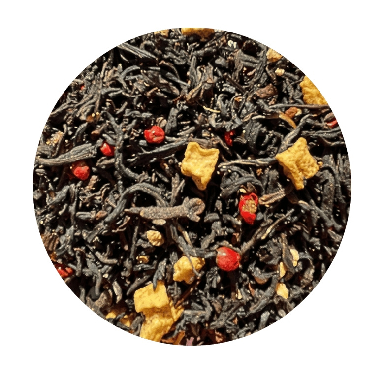 Herbata czarna Brown House&amp;Tea GOLDEN PEACH CHAI - z brzoskwinią 50g