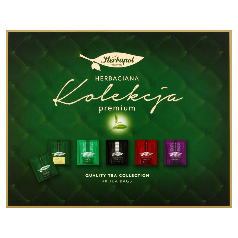Kolekcja herbat Herbapol Premium 48szt. - Zielona