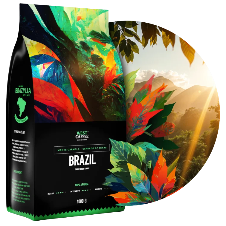 Kawa ziarnista West Caffee Brazylia 1 kg